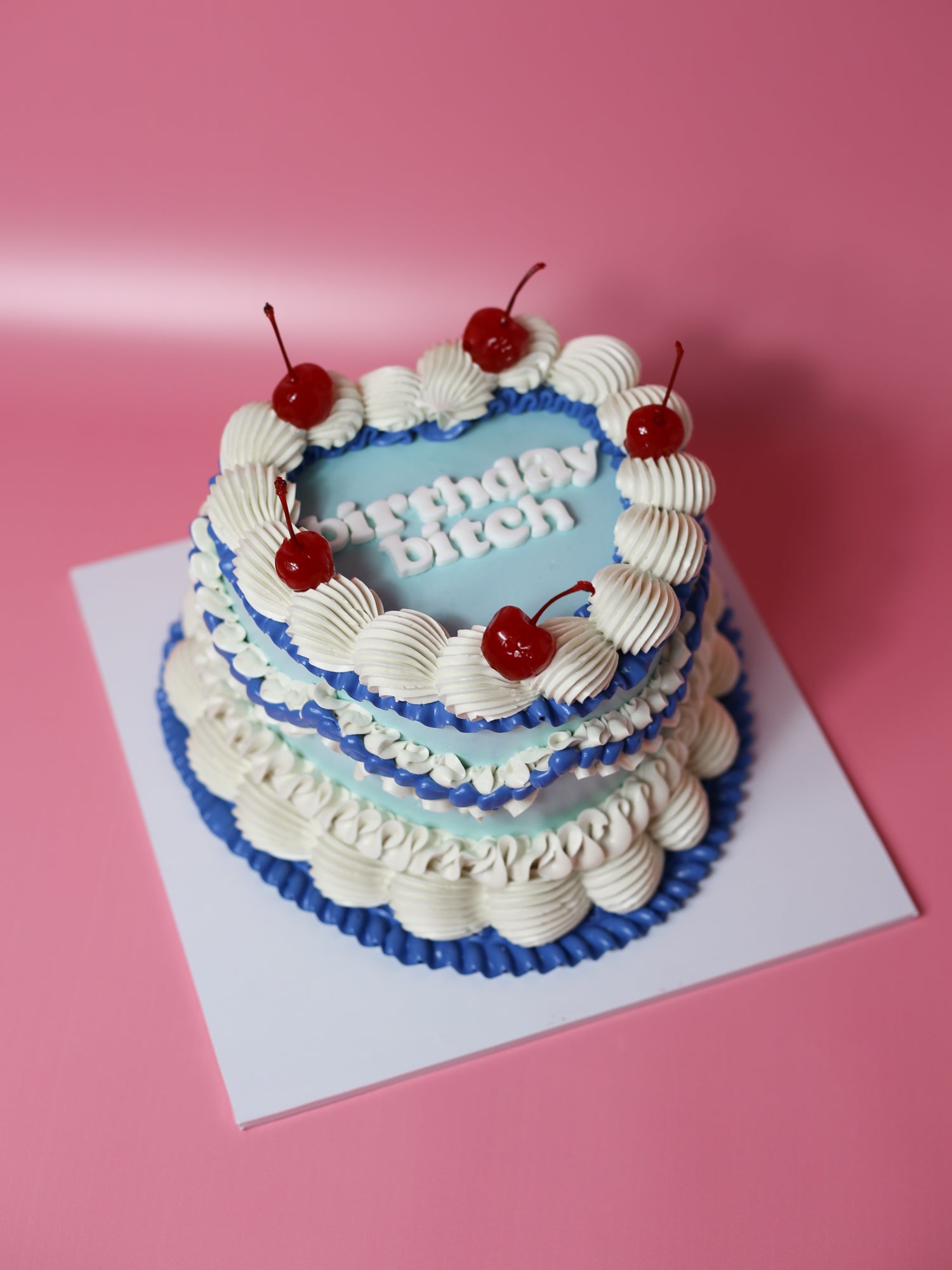Vintage Cake with Extra Frills in two tone colours.