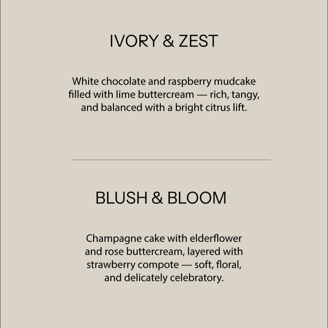 Cake Samples - May 17th