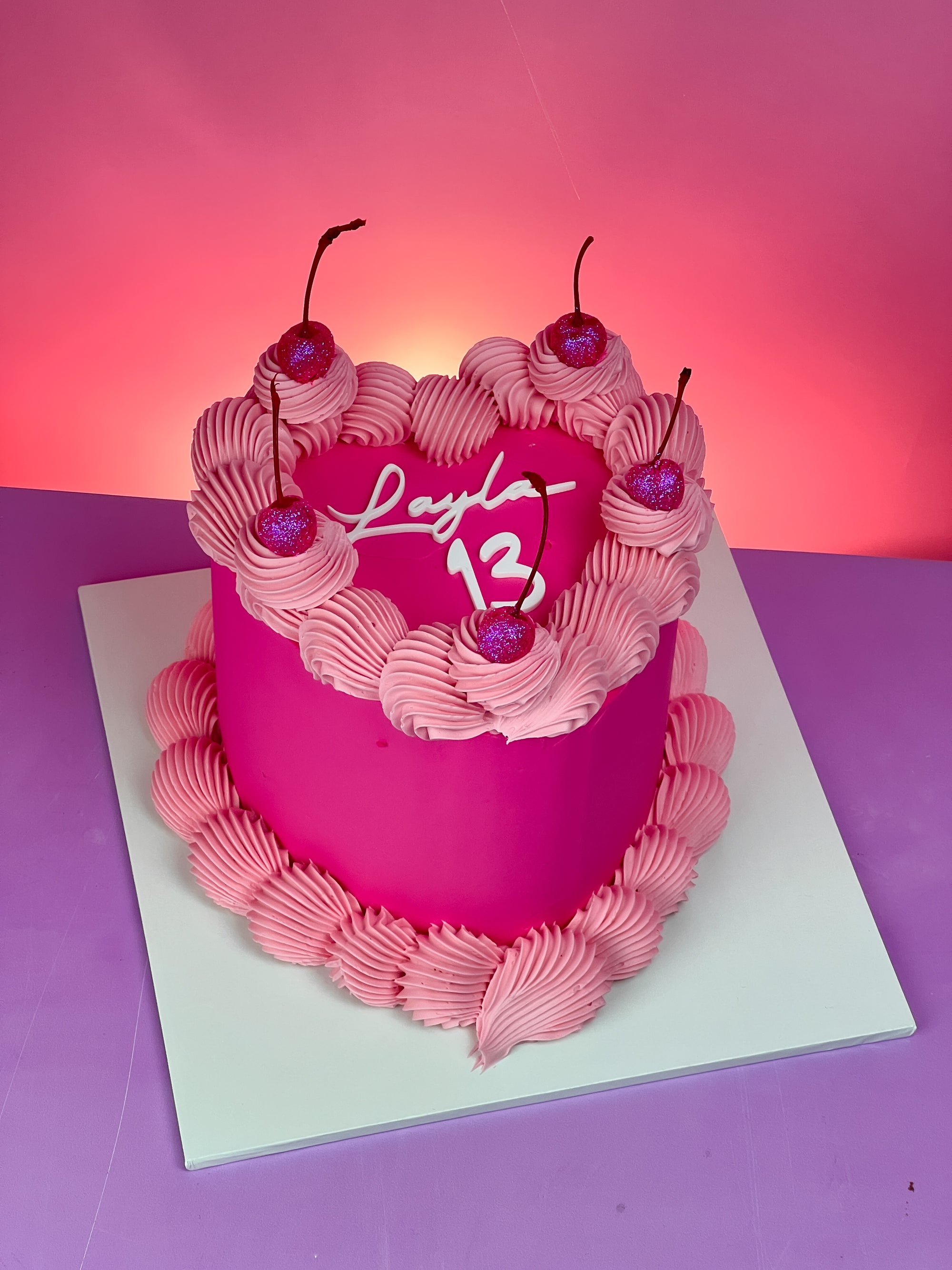 Heart Cakes - Retro Style
